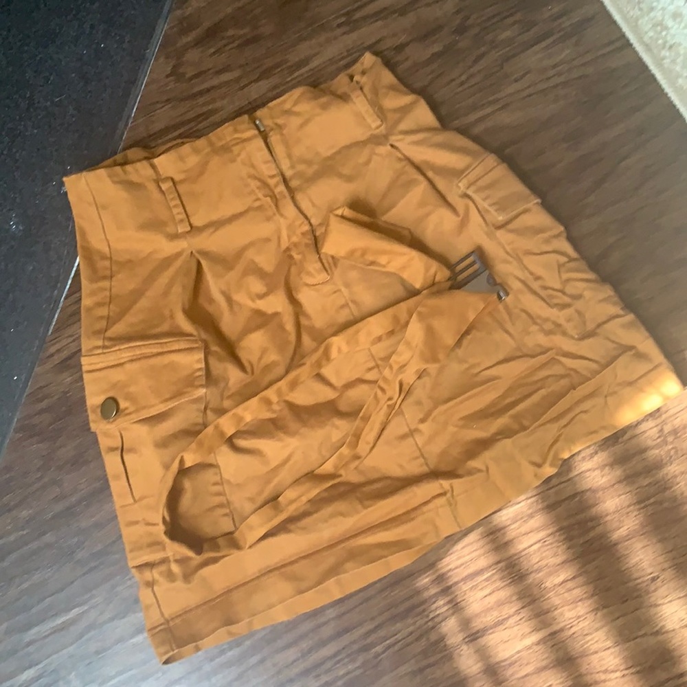 Brown bodycon skirt